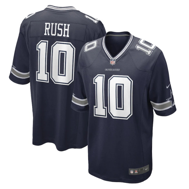 mens nike cooper rush navy dallas cowboys game player jersey